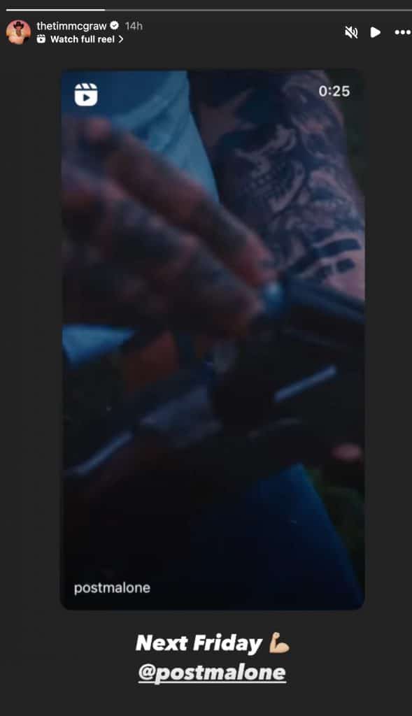 Tim McGraw responds to Post Malone teaser clip