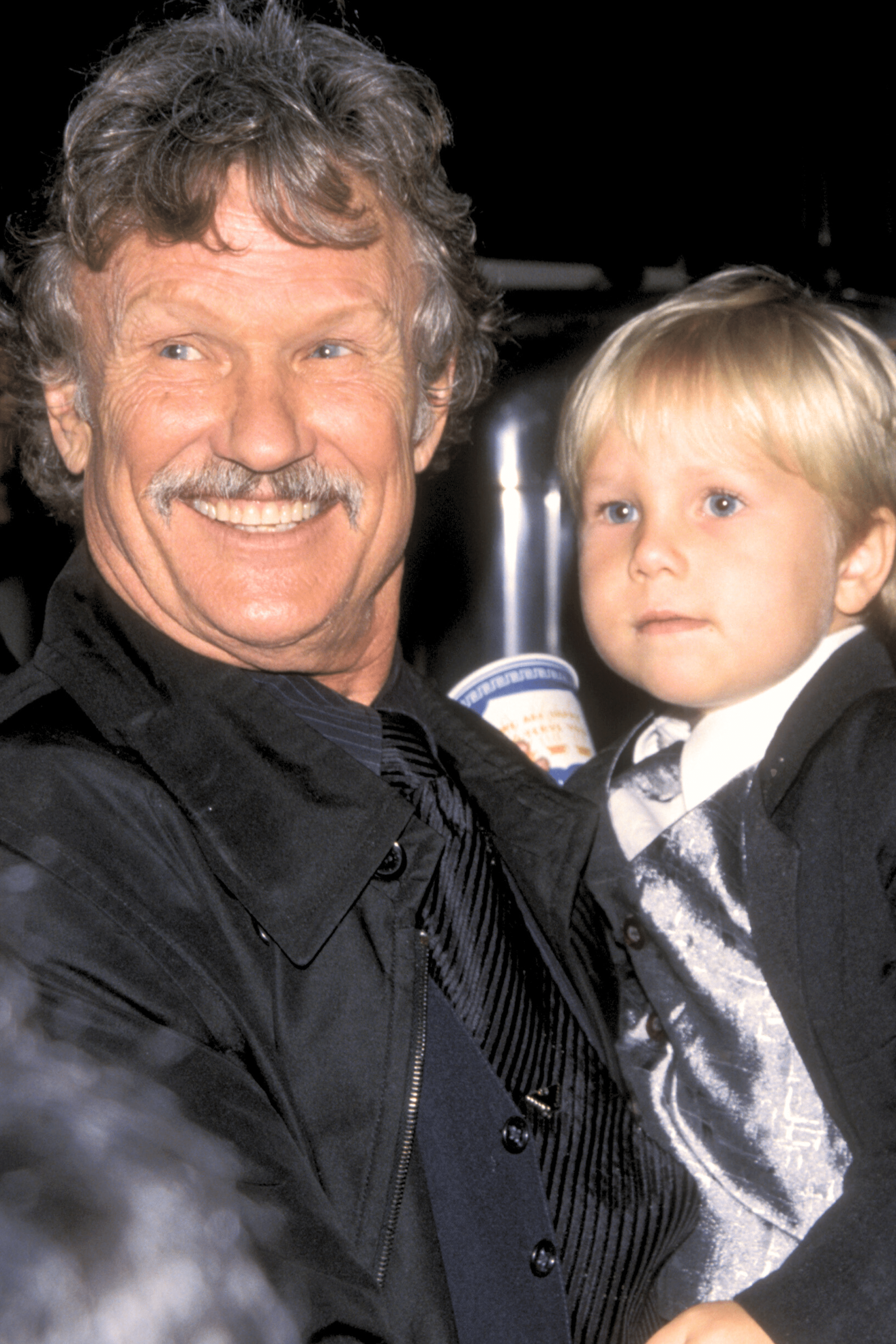 Kris Kristofferson had eight kids, including his youngest, Blake, pictured here with him in 1999.