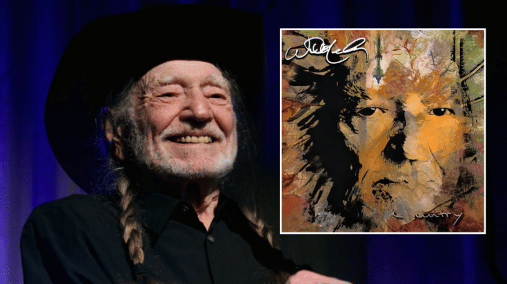 Willie Nelsons giving a speech and Willie Nelsons new album cover.