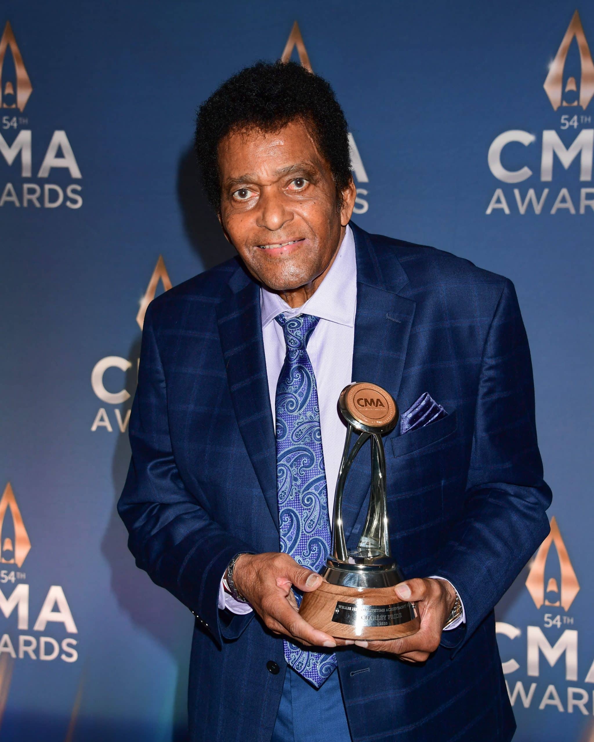 Charley Pride recieved the Willie Nelson Lifetime Achievement award in 2020