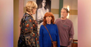 First Photos Released Of “Reba” Star Christopher Rich On Set Of “Happy’s Place”