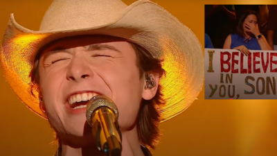 John Foster sang Brooks & Dunn's "Believe" for his mom