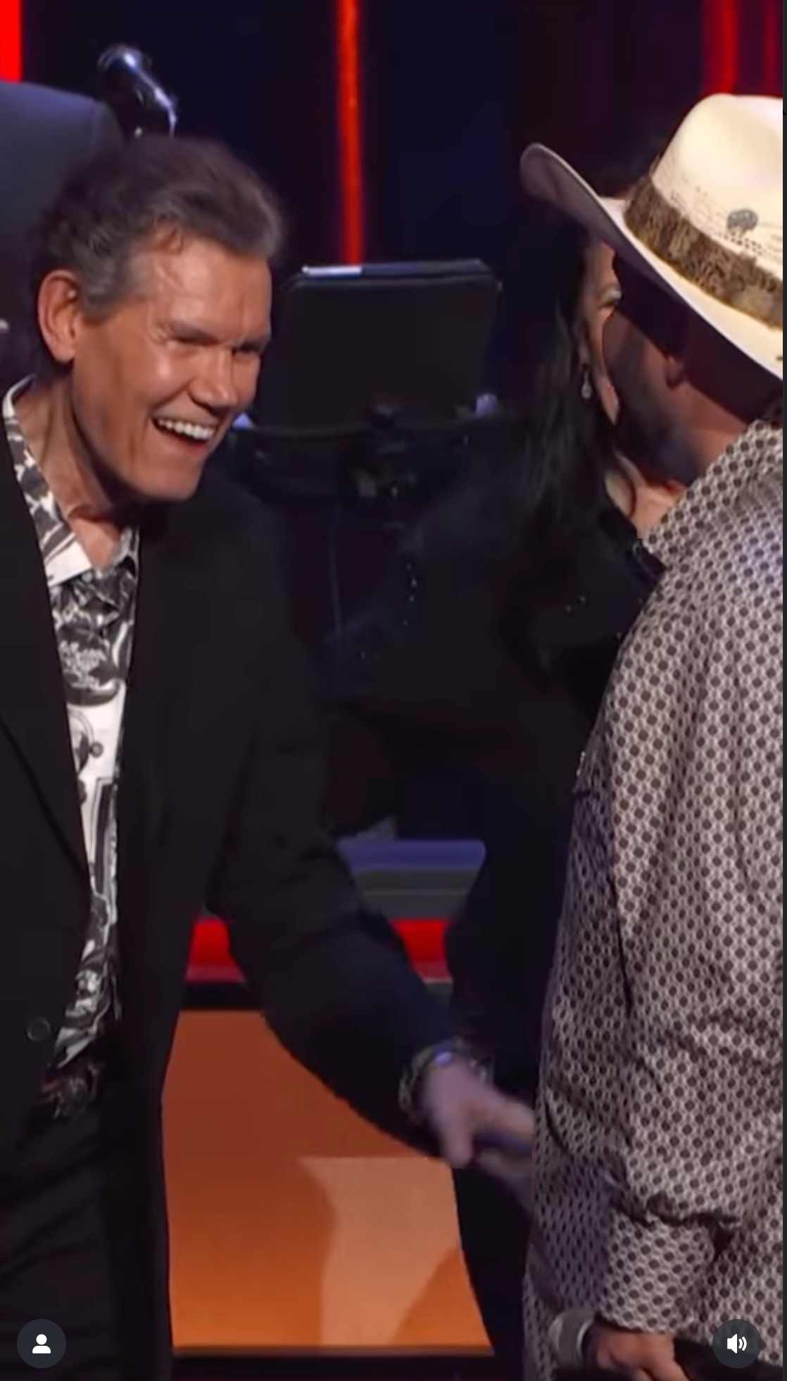 Randy Travis surprises Tyler at the Grand Ole Opry