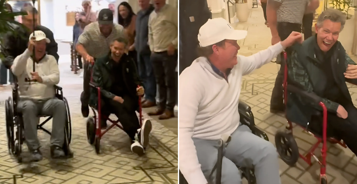 WATCH: Clay Walker And Randy Travis “Race” In Their Wheelchairs
