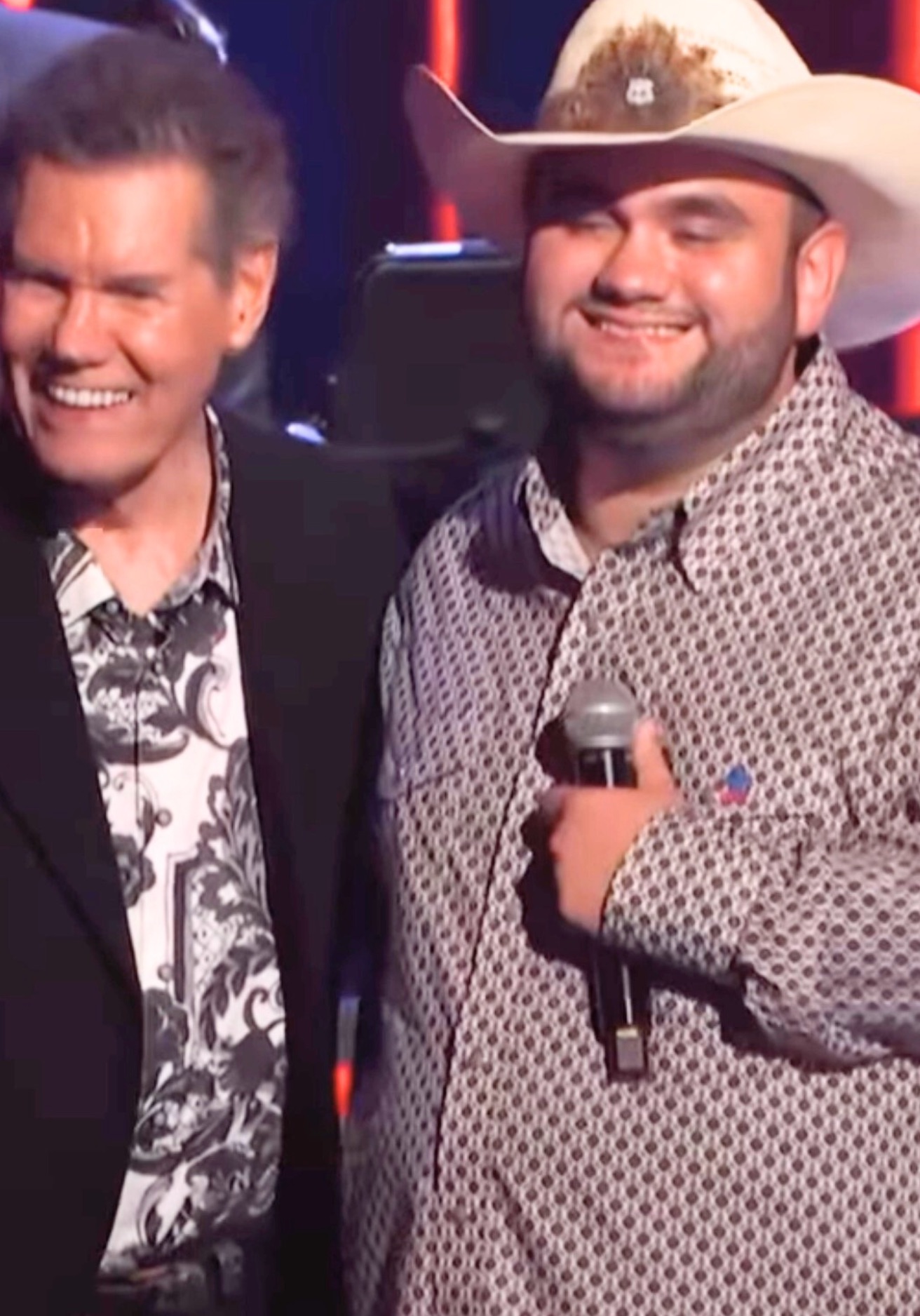 Randy Travis surprises Love On The Spectrum star Tyler White at the Grand Ole Opry