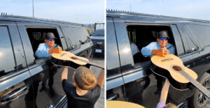 George Strait Makes Young Fans’ Day By Stopping To Sign Their Guitars
