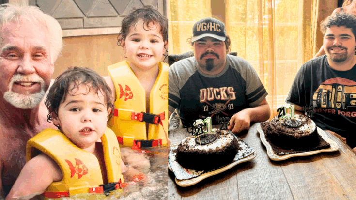 Kenny Rogers' twins Justin and Jordan turned 21 on July 6.