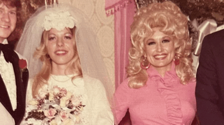 Carl Dean walked Freida Parton down the aisle at their Brentwood home.