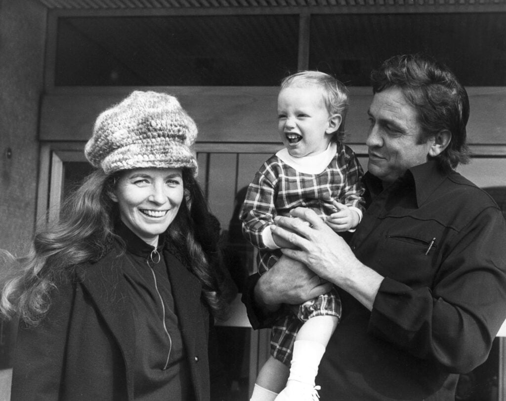 John Carter Cash, age 1, with his parents, legendary country singers June Carter Cash and Johnny Cash 