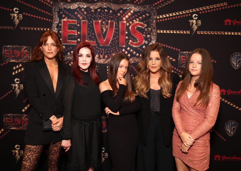 Riley Keough, Priscilla Presley, Harper Lockwood, Lisa Marie Presley and Finley Lockwood.
