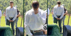 Grandson Sings “Go Rest High On That Mountain” In Tearful Graveside Tribute At Grandad’s Funeral