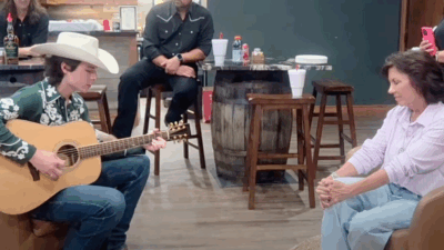 John Foster sings "Don't Let the Old Man In" for Tricia Covel