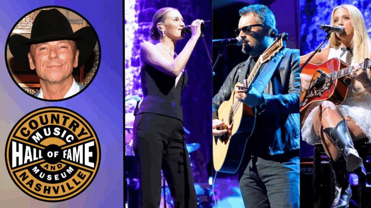 Kenny Chesney was honored by Kelsea Ballerini, Eric Church, and Megan Moroney at the Country Music Hall of Fame induction ceremony