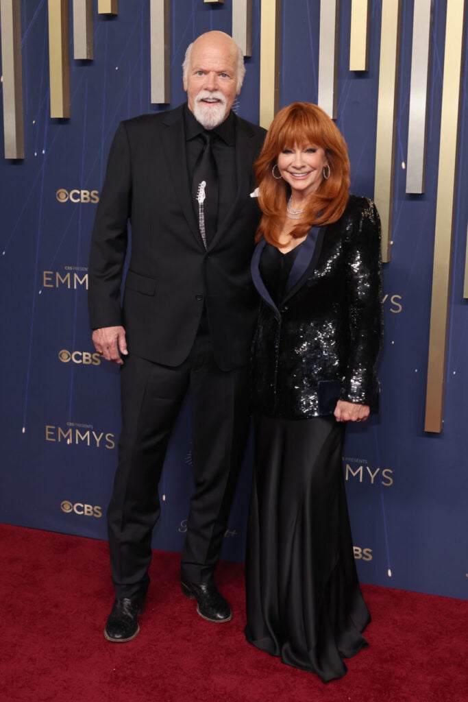 Rex Linn accompanied Reba McEntire to the Primetime Emmy Awards.