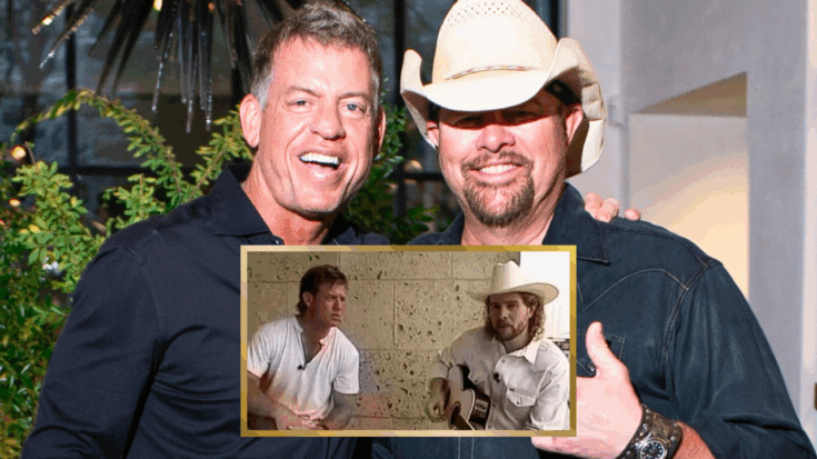 toby keith and cowboys quarterback troy aikman