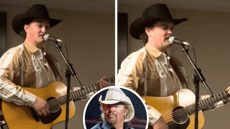 Zach Top performs a cover of Toby Keith's